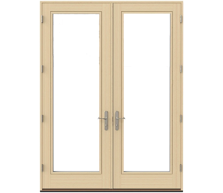 Hunstville Pella Lifestyle Series Wood Double Hinged Patio Doors